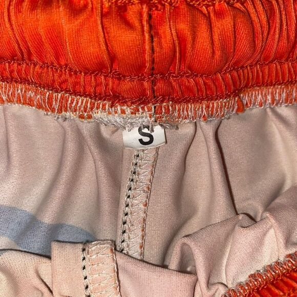 Cincinnati Bengals adult S pull on elastic waist flag  football shorts - Picture 4 of 5